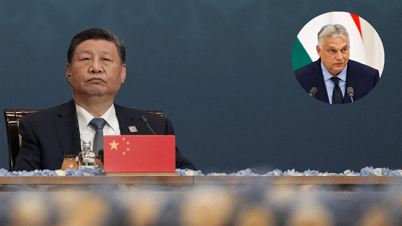 <div class="paragraphs"><p>Chinese President Xi Jinping (L) and Hungarian Prime Minister Viktor Orban (R).</p></div>